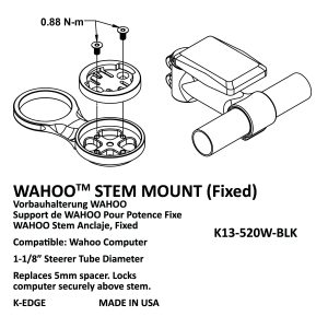 wahoo fixed stem mount